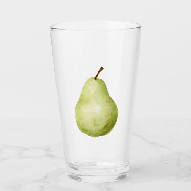 Verre Poire Fruit Vert (Devant)