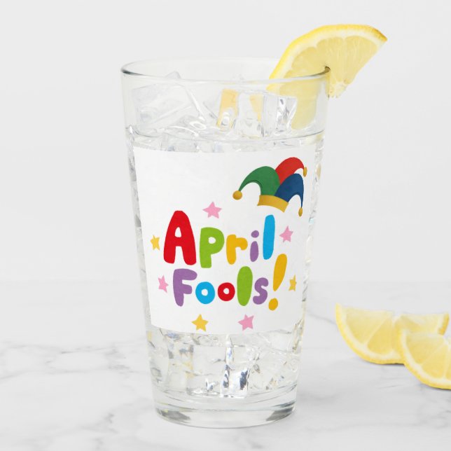 Verre Poisson d'avril (Dos glace)