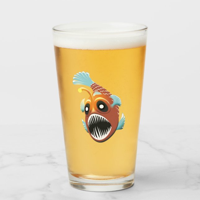 Verre Poisson marin profond (Devant (rempli))