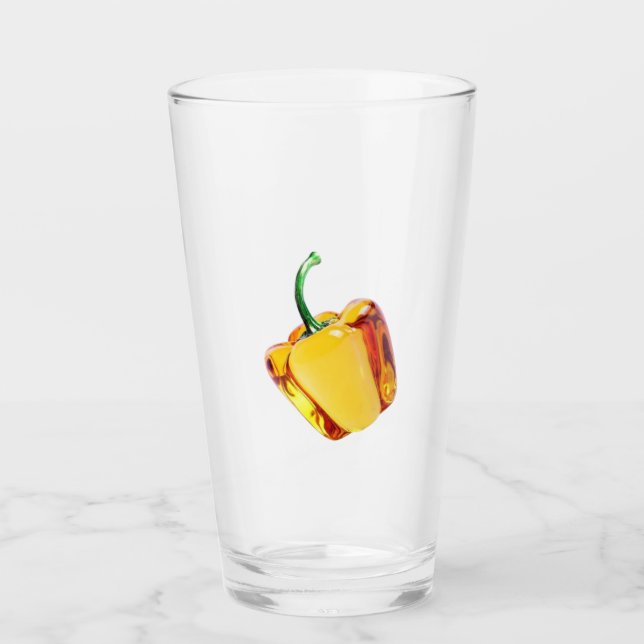 Verre poivré jaune (Devant)