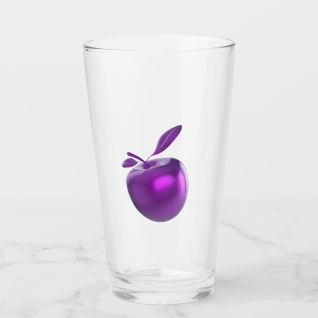 Verre pomme violet (Devant)