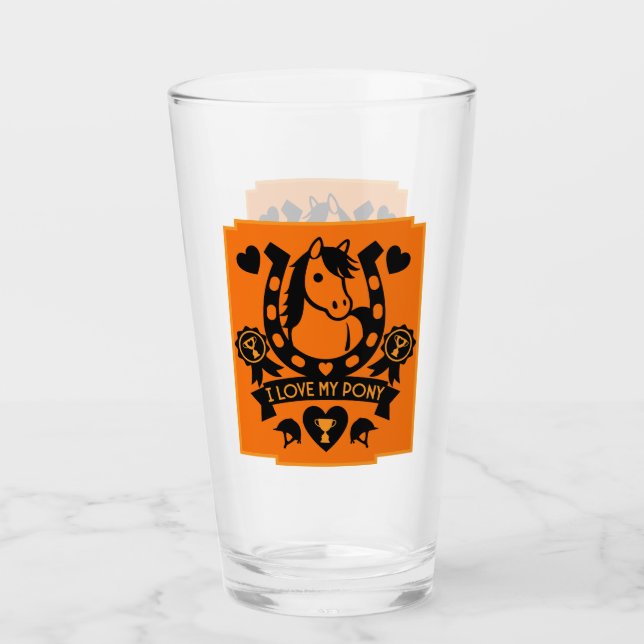 Verre Pony Club Rider (Devant)