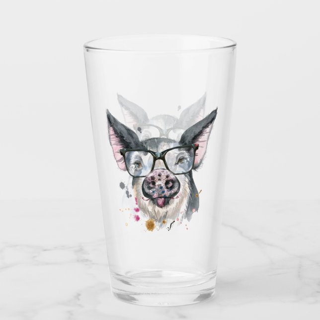 Verre Porc à la mode (Devant)