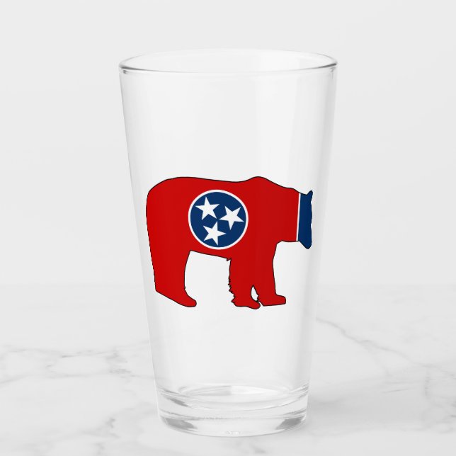 Verre Porte-drapeau du Tennessee (Devant)