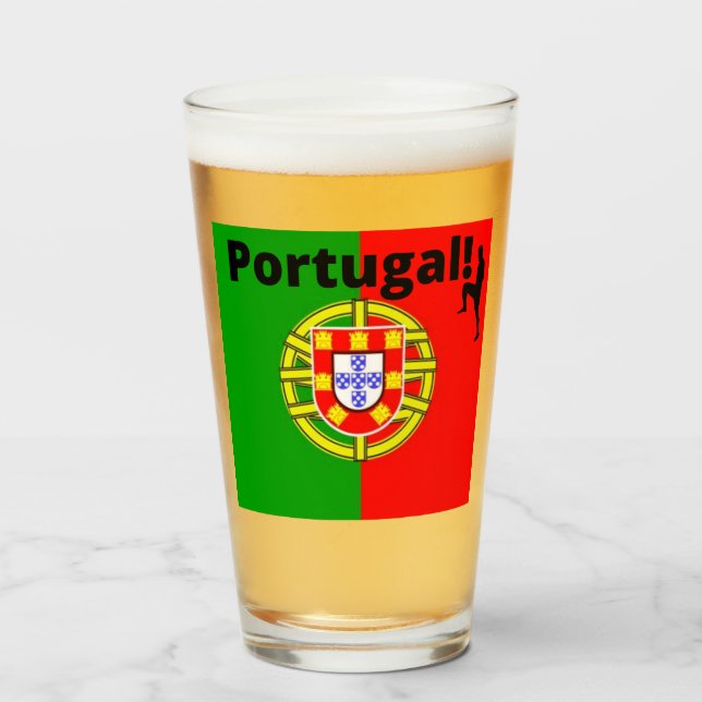 Verre Portugal Football (Devant (rempli))