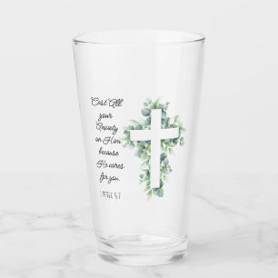 Verre Posez toute votre angoisse sur Lui Eucalyptus Cros