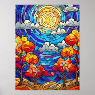 Verre, Poster d'Art numérique moderne, OEuvre mura