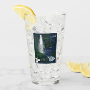 Verre Poster de la cascade de l'Oregon