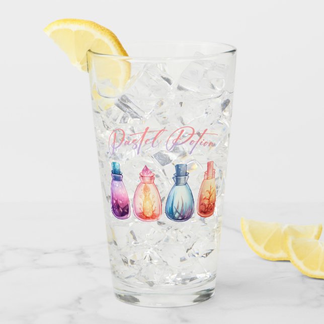 Verre Potion Pastel (Devant glace)