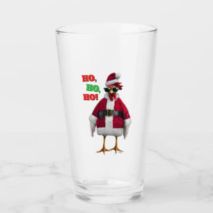 Verre Poule de Noël