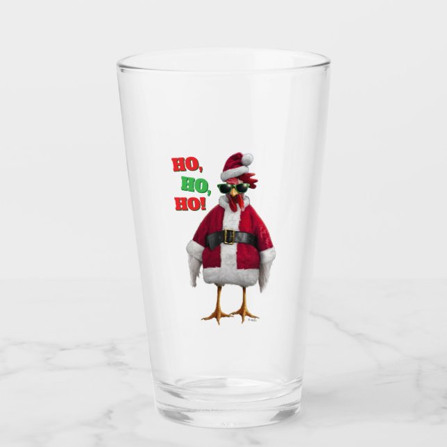 Verre Poule de Noël (Devant)