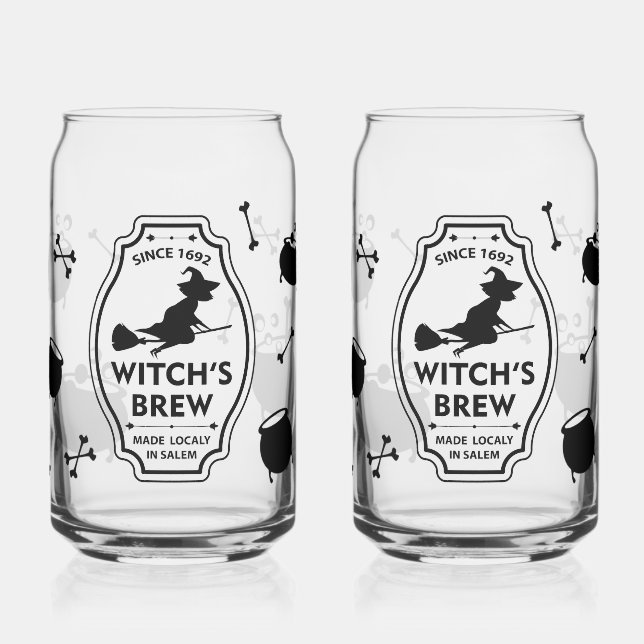 Verre pour canette de bière à l'esthétique de sorc (Gauche)