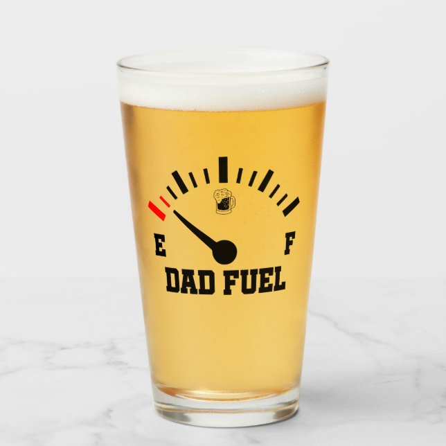 Verre Pour papa Fête des pères de carburant amusant Humo (Devant (rempli))