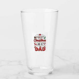 Verre Premier Noël Papa Fête
