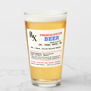 Verre Prescription RX pour la bière