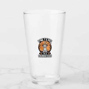 Verre Prétendez que je suis un design de chien dalmatien