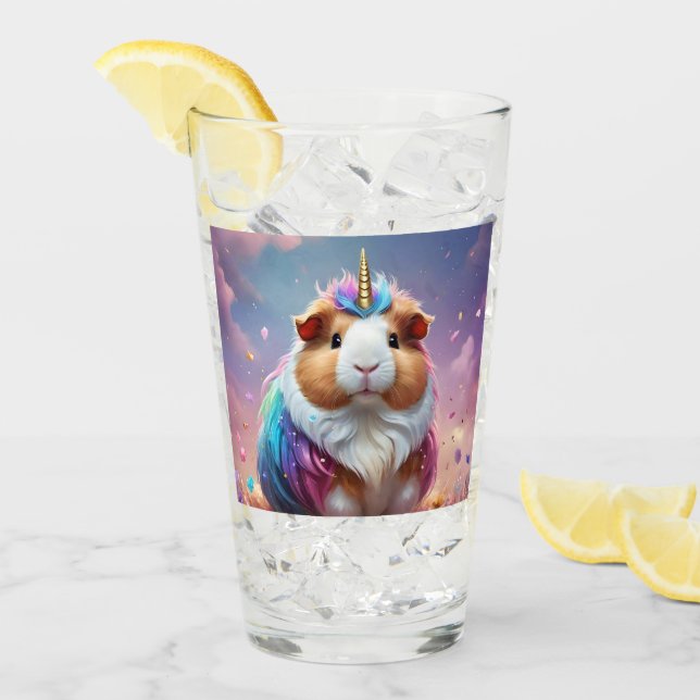Verre Prism Pigtail : Le Cochon De Guinée Radiant Unicor (Devant glace)