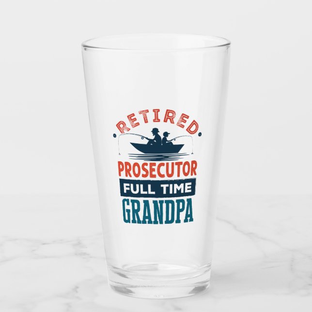Verre Procureur Retraité à temps plein Grand-père Retrai (Devant)