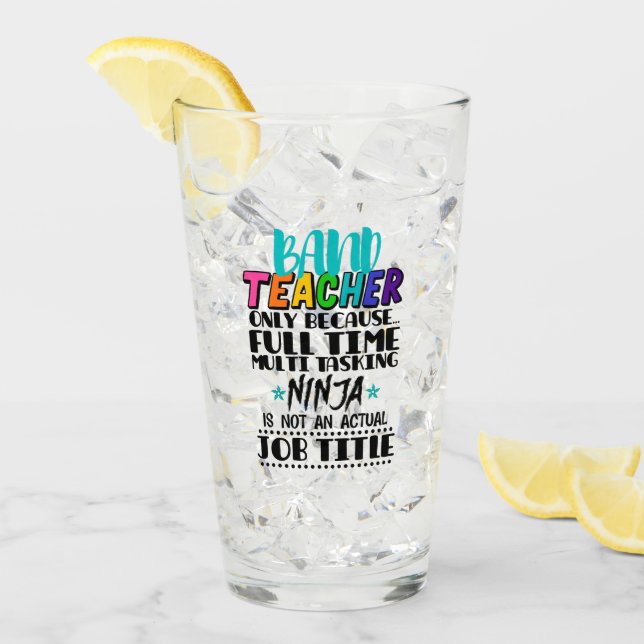 Verre Professeur De Bande Seulement Parce Que Multi-Tâch (Devant glace)
