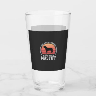 Verre Professeur de physique Mastiff amateur de chiens