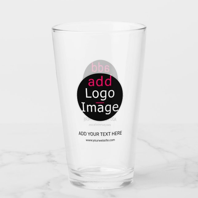 Verre Professionnel moderne et personnalisable (Devant)