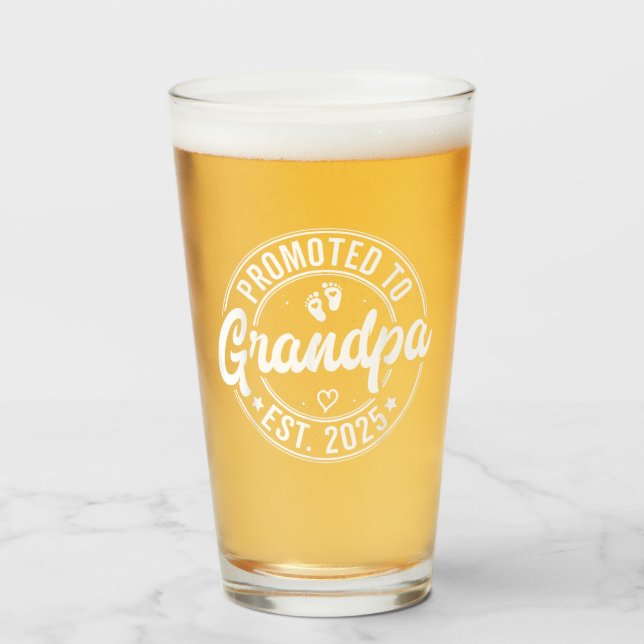 Verre Promu À Grand-Père Est 2025, Cadeaux Pour Nouveau  (Devant (rempli))