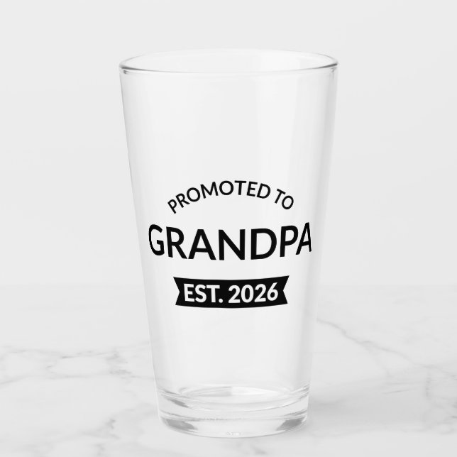 Verre Promu À Grand-Père Est. 2026 II (Devant)