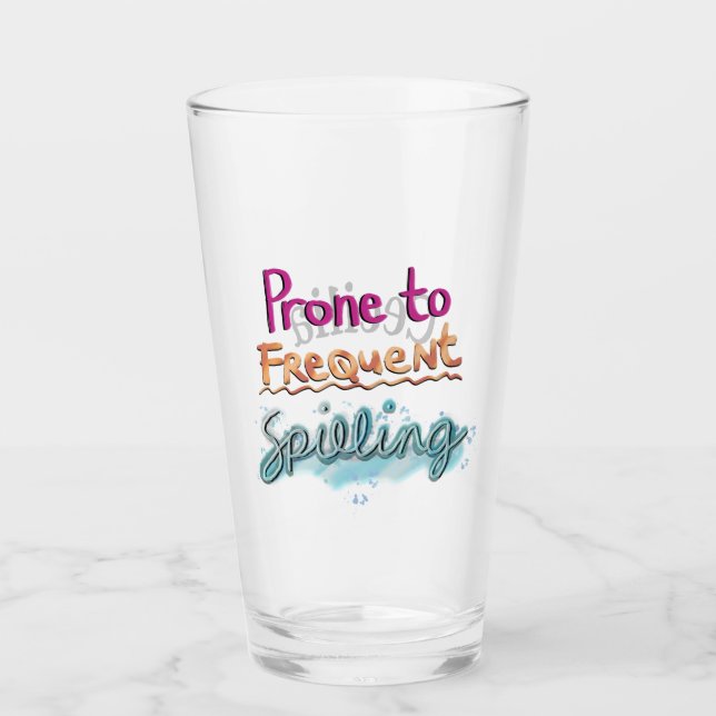 Verre Prone au déversement fréquent (Devant)