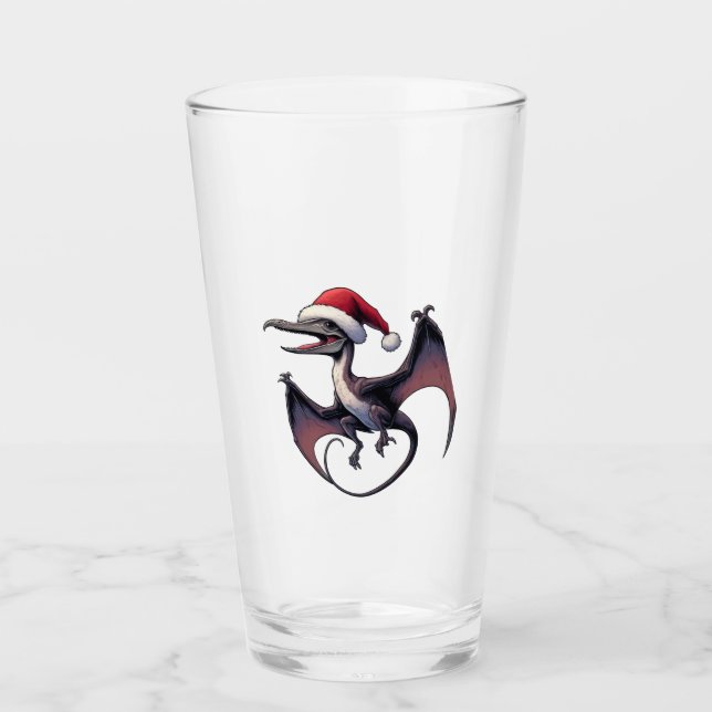 Verre Pterodactyle de Noël (Devant)