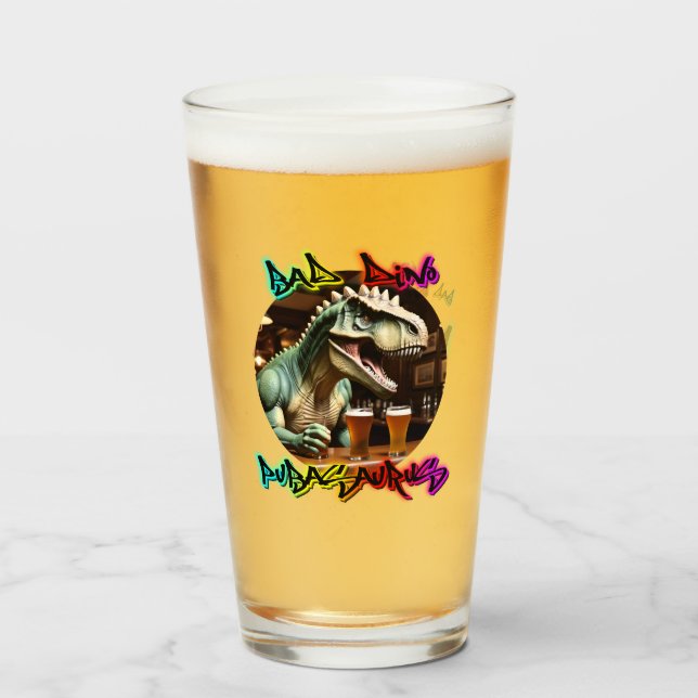 Verre PUBASAURUS par BAD Dino (Dos (rempli))