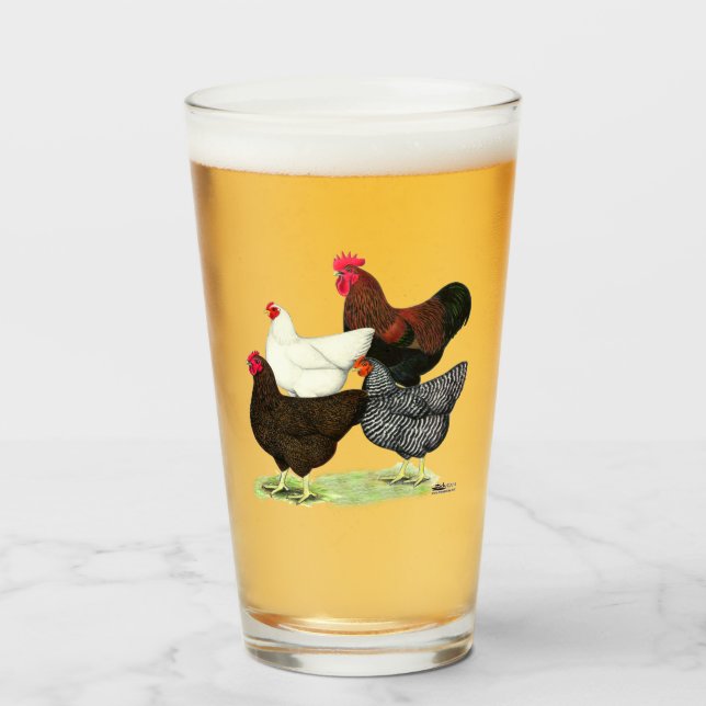 Verre Quatuor de rock Plymouth (Devant (rempli))