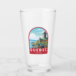 Verre Québec Canada Travel Art Vintage