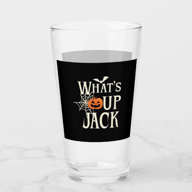 Verre Qu'est-ce qui se passe Jack Halloween (Devant)