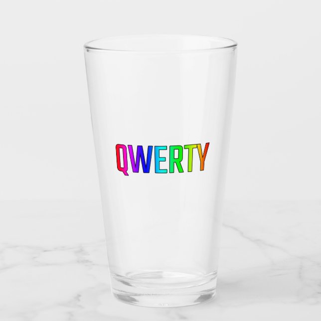 VERRE QWERTY (Devant)