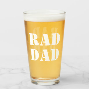 Verre Rad Papa blanc cool de typographie moderne