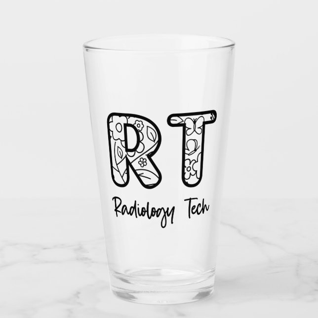 Verre Radiologie Tech RT Rad Technicien Rad Cadeaux de r (Devant)