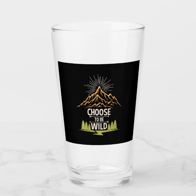 Verre Randonnée Choisir D'Être Sauvage (Devant)