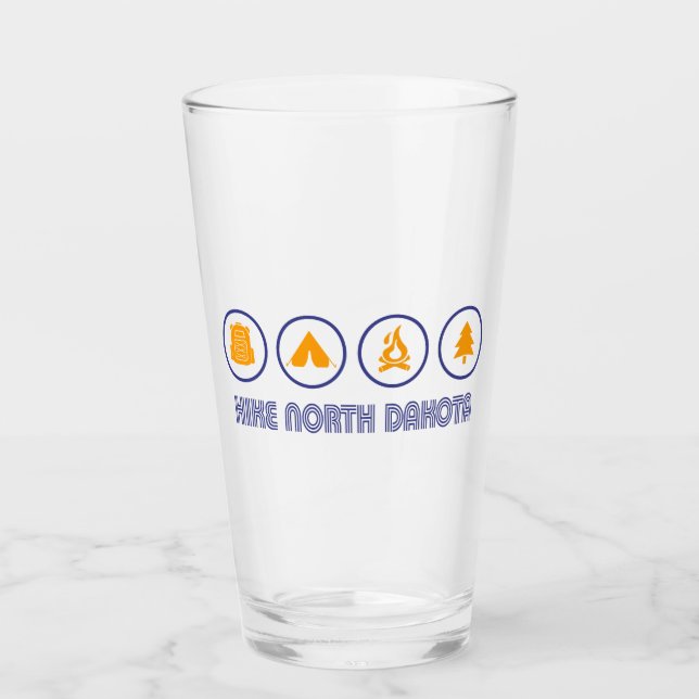 Verre Randonnée dans le Dakota du Nord (Devant)