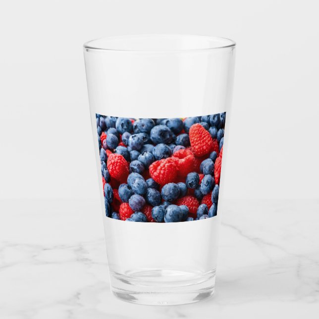 Verre Raspberries et Blueberries (Devant)
