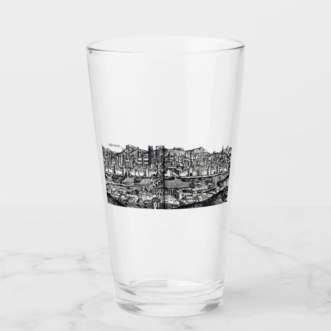 Verre Ratisbonne ville de Bavière orientale (Devant)