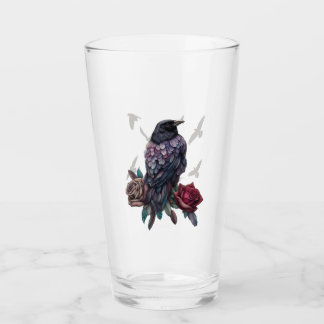 Verre Ravens Drinking or Beer Glass
