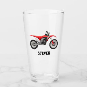 Verre Red Motorbike Name Cool Dirtbike Sports Hobby