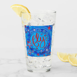 Verre Red White Blue Stars Inspirer Vol