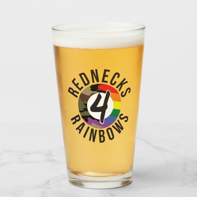 Verre Rednecks 4 Rainbows (Devant (rempli))