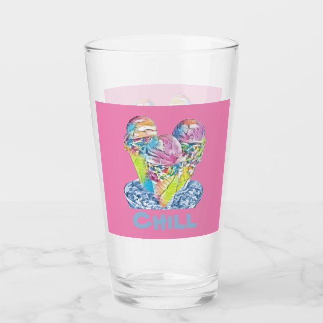 Verre Refroidissement de la glace (Devant)
