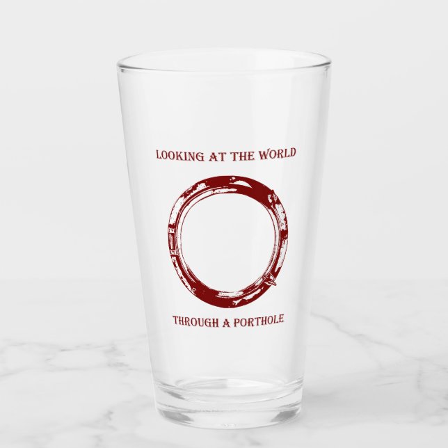 Verre Regard sur le monde à travers un hublot (Devant)