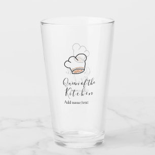 Verre reine de la cuisine chef cuisine ajouter nom couro