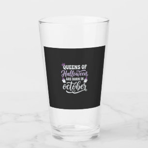 Verre Reines d'Halloween nées en octobre Anniversaire