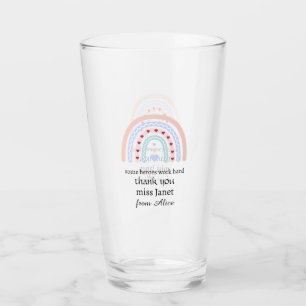 Verre Remerciements aux Enseignants - Cadeau pour le Mei