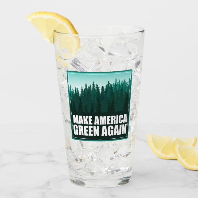 Verre Rendre l'Amérique verte (Devant glace)